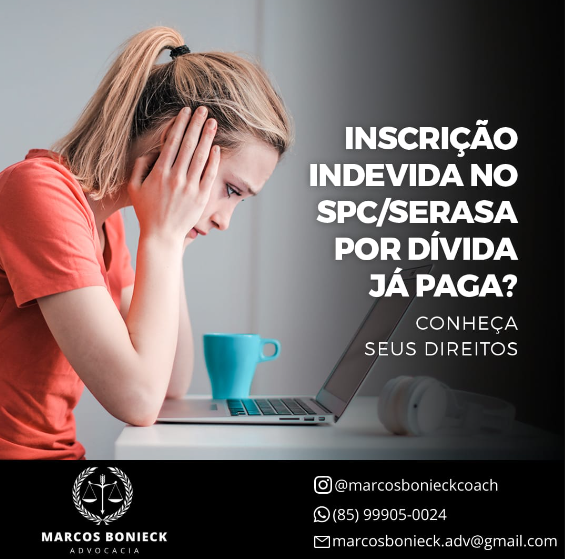 Inscrio indevida no SPC/SERASA por dvida j paga?